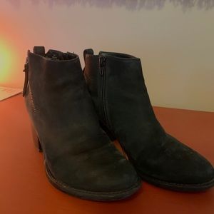 Blonde Waterproof Suede Booties